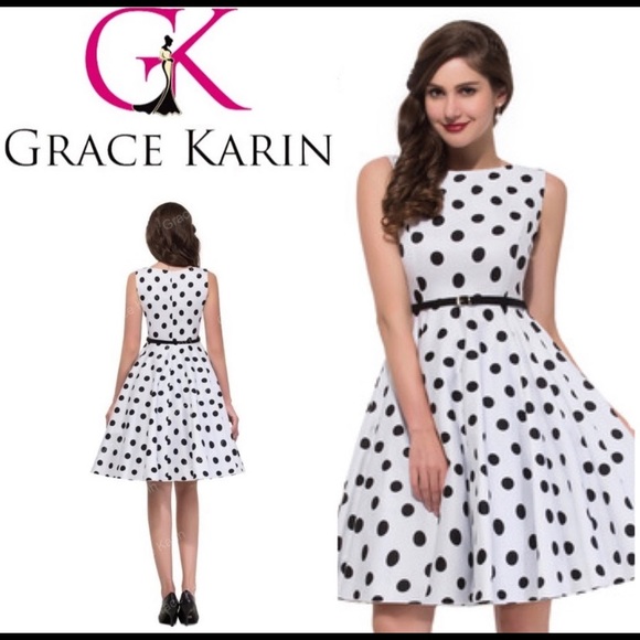 🎉 2/$20 🎉 BNWOT - polka dot swing dress - Picture 1 of 6